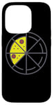 iPhone 14 Pro Pizza 3 Slices Cheese Pepperoni Funny Geometric Food Retro Case