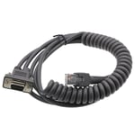 Stregkodescannerkabel Spiral - RJ45 til RS232 til Honeywell / Zebra / Symbol 3m