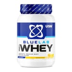 USN Blue Lab Whey Protein Powder: Banana - Whey Protein 908g - Post-Workout - Whey Isolate - Muscle Building Powder Supplement With Added BCAAs