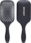Denman Detangler Hair Brush for Fast and Comfortable Detangling, Blow Black