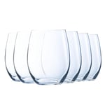 Luminarc - Collection Menades - 6 verres à eau 36 cl - Fabriqués en France - Emballage renforcé