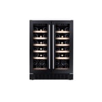 CDA 40 Bottle Capacity  Dual Zone Freestanding 60cm Under Counter Wine CFWC624BL