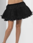 Petticoat - Svart Underkjol med Satinband 30 cm