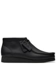 Clarks Wallabee EVO Chukka Boots - Black, Black, Size 9, Men