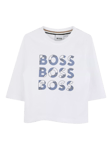 HUGO BOSS BOSS Baby Cotton Slim Fit Top, White