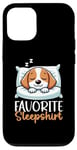 iPhone 12/12 Pro Official Sleepshirt Beagle Lover Funny Lazy Nap Dog Pajama Case