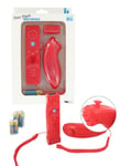 Wiimote + Nunchuk bluetooth rouges pour Wii