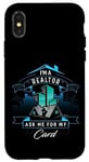 Coque pour iPhone X/XS T-shirt I'm A Realtor Ask Me For My Card pour Realtor