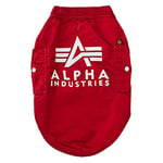 Alpha Industries MA-1 Dog Jacket Backprint RBF Red L