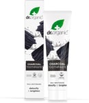 Dr Organic Activated Charcoal Toothpaste, Extra Whitening, Natural, Vegan, 100ml