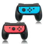 FYOUNG Support de Poignées Compatible avec Joy Con pour Switch & OLED Model, Confort Contrôleur Grips - Noir (2 Packs)