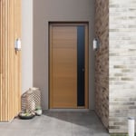 Porte d'entrée FORTIA bois Sassel 98 x h.218 cm poussant gauche