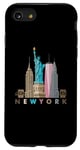 Coque pour iPhone SE (2020) / 7 / 8 New York City Skyline Statue de la Liberté