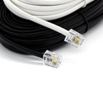 Rj11 To Rj11 Cable Adsl Bt Broadband Modem Internet Router Black Or White Lead