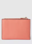 John Lewis Zip Card Purse, Tawny Orange