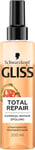 Gliss Après-shampoing réparateur Express Total Repair (200 ml) pour un démêlage immédiat et une protection contre la casse des cheveux, après-shampoing avec protection thermique jusqu'à 230 °C