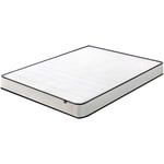 Matelas 140x190 cm, Matelas à ressorts avec mousse de confort, Matelas orthopédique avec support ergonomique, Épaisseur 15cm