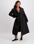 Aim'n Black Recycled Tech Trench Coat - XS