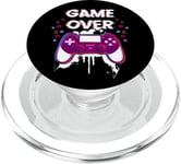 Gaming Girl Video Game Controller Game Over PopSockets PopGrip for MagSafe