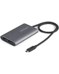 StarTech.com Adaptateur Thunderbolt 3 vers Dual DisplayPort DP 1.4 - Double 4K 60Hz ou Single V