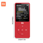 XIAOMI-Lecteur MP3,Radio FM,Bluetooth,Affichage Numérique,MultiXXL,Lecteur MP4,Baladeur Audio de Poche,Lecture de Musique - Type Rouge