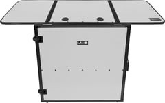 Ultimate Fold Out DJ Table MK2 Plus White (Wheels)