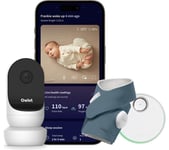 OWLET Dream Sock OWDB-12-BB Smart Baby Activity Tracker & Cam 2 Bundle - Bedtime Blue