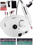 MalTec fraiseuse à ongles professionnelle 30W 30000tr/min pédale set pédicure