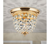 Orion DLU 1840/26-Kristallikattovalaisin PLAFOND 1xE27/40W/230V halkaisija 26 cm kulta