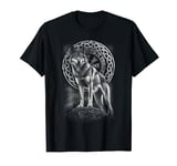 Wolf Viking Runes Nordic Celtic Wolf Lover Norse Mythology T-Shirt