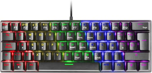 MARSGAMING MK60 NOIR, CLAVIER GAMING MÉCANIQUE FRGB, ANTIGHOSTING, SWITCH MÉCANIQUE ROUGE, LANGUE FRANÇAIS[CLA170078]