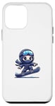 Coque pour iPhone 12 mini Planche Ninja Snowboard Ninja Snow Rider Snowboard