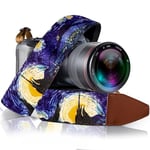 Van Gogh "Starry Night" Camera Strap - Universal DSLR Camera Strap, Vintage Neck Shoulder Camera Belt for Canon, Nikon, Sony, Fujifilm, and Digital Camera - Artistic & Vibrant Design …