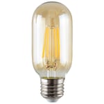 5 Pack E27 Amber Glass Bodied Radio Valve LED 4W Warm White 2700K 400lm Light Bulb