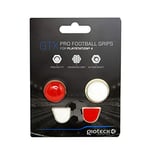 Gioteck GTX PS4 15 MU - Thumb Grips PS4 Bouchons/Capuchons/Protection en Silicone pour Joysticks Grips Playstation 4 - Antidérapant - Aide a viser - Protection Manette ps4 - Rouge et Blanc