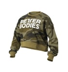 Better Bodies Chelsea Sweater Dark Green Camo - S