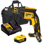 Dewalt DCF620N 18V Brushless Drywall Screwdriver 1 x 5.0Ah Battery Charger & Bag