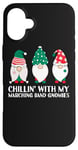 iPhone 16 Plus Chilling With My Marching Band Gnomies Funny Gnome Xmas PJs Case