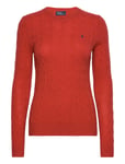 Cable-Knit Wool-Cashmere Sweater Tops Knitwear Jumpers Red Polo Ralph Lauren