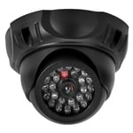 Dome Simulation Camera Dummy Fake Security Camera Monitor Alarm Flashing LED