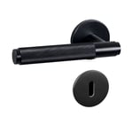 Buster + Punch - Door Lever Handle & Key Escutcheon Plate Black - Beslag - Massimo Buster Minale - Svart