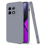 Hismart Phone Case for OnePlus 11(2023), Slim Silicone Mobile Cover Waterproof with Full Camera Protection - Lavender Grey