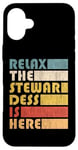 Coque pour iPhone 16 Plus Relax Stewardess, Hôtesse De L'air