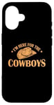 Coque pour iPhone 16 Je suis ici pour les Cowboys State of the USA Texas