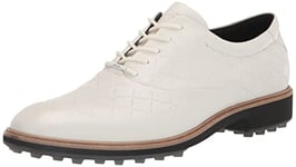 ECCO Mens Classic Hybrid Hydromax Waterproof Golf Shoe, White, 6-6.5