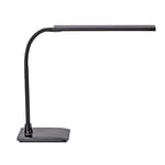 MAUL lampe de bureau LED MAULpirro | Lampe LED à intensité variable | Lampe de bureau LED moderne avec variateur à 4 niveaux | Lampe de bureau avec température de couleur 3000K | Noir