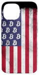 iPhone 15 BTC Bitcoin American Flag distressed Crypto Revolution Case