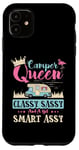 Coque pour iPhone 11 Camping-car Queen Classy Sassy Smart Assy Fun Camping