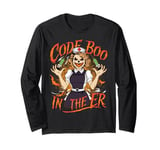 Code Boo In The Er Crew Funny Ghost Halloween Costume Nurse Long Sleeve T-Shirt