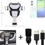 Car holder air vent mount for Vivo Y36c cell phone mount